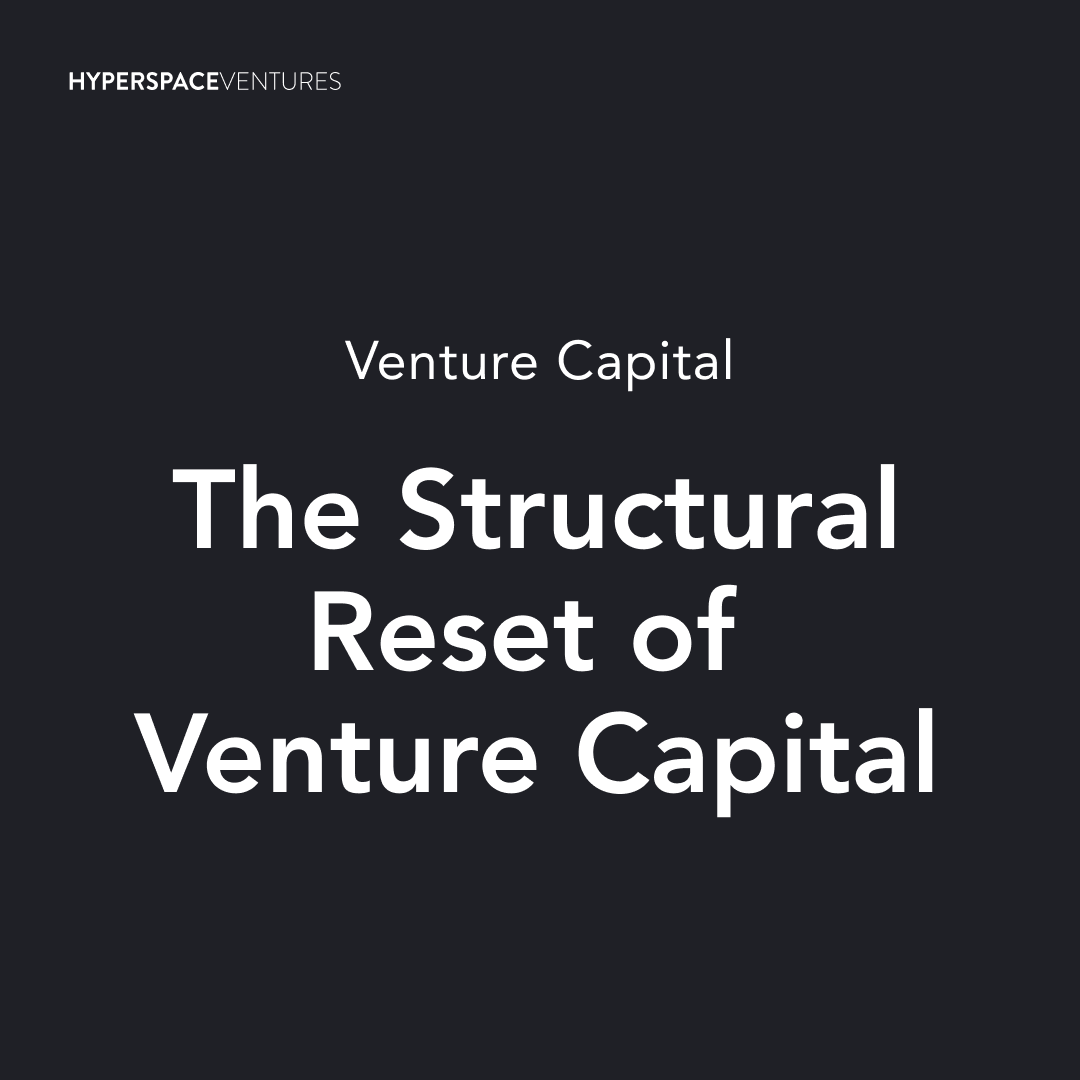 The Structural Reset of Venture Capital